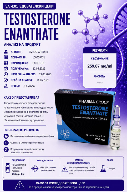 Pharma Group- Testosterone Enanthate 10amp x 250mg